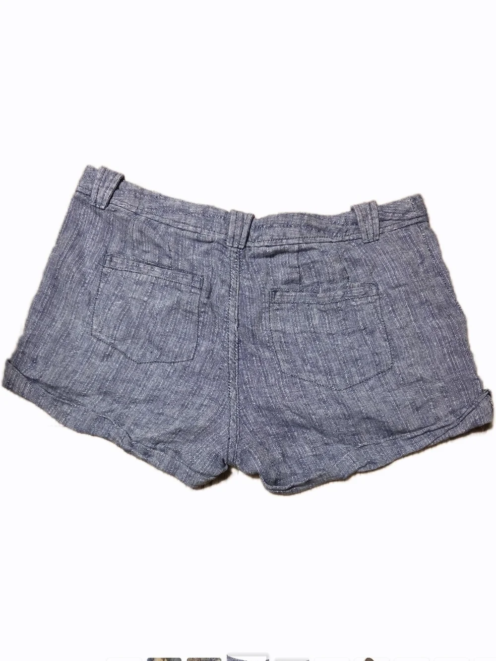 Free People Linen Shorts Women's 2 Roll Cuff Soft Girl Clean Girl
